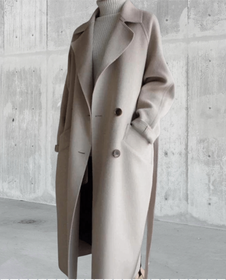Emmanuelle - Women's Longline Coat with Button Front - photo 4