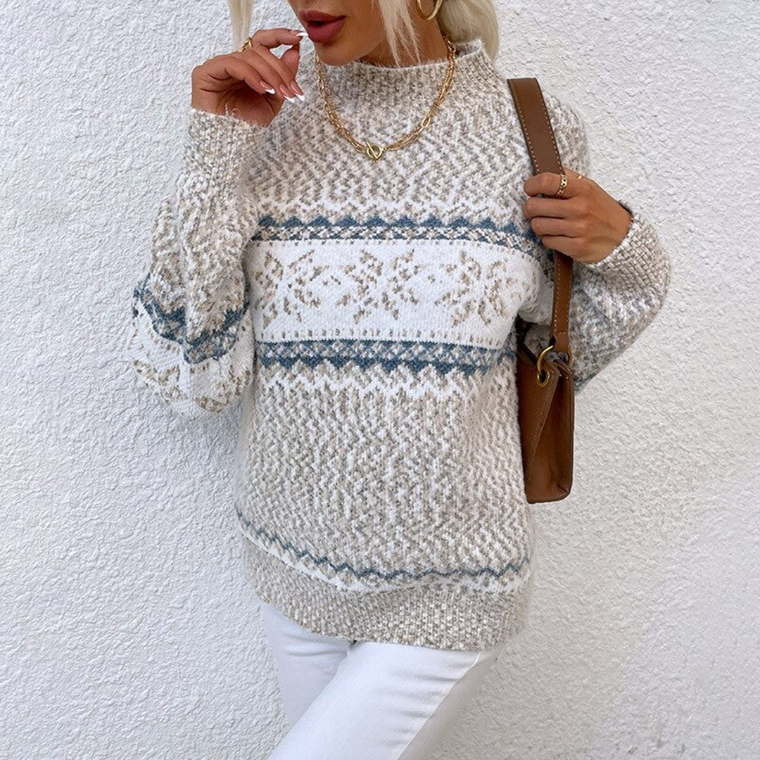 Ernestina - Women's Jumper with Roll Neck - photo 4