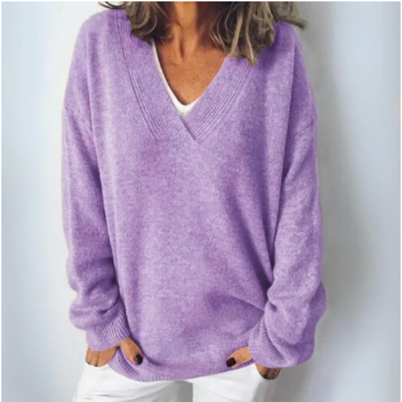 Esme - Women's Relaxed Jumper with Roll Neck - photo 5