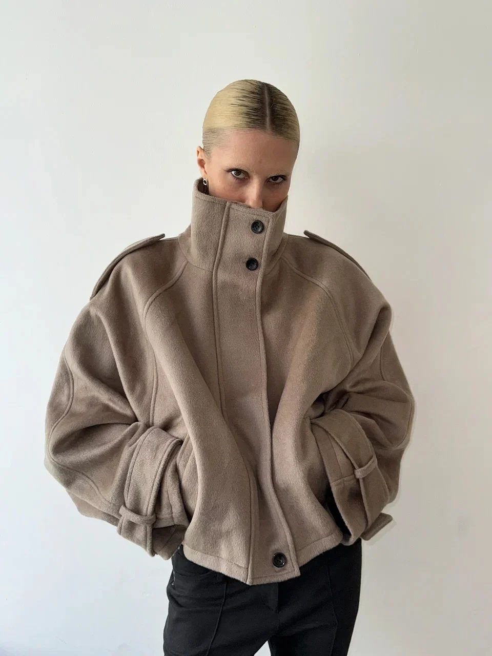 Etheline - Women's Relaxed Jacket with Button Front - photo 2