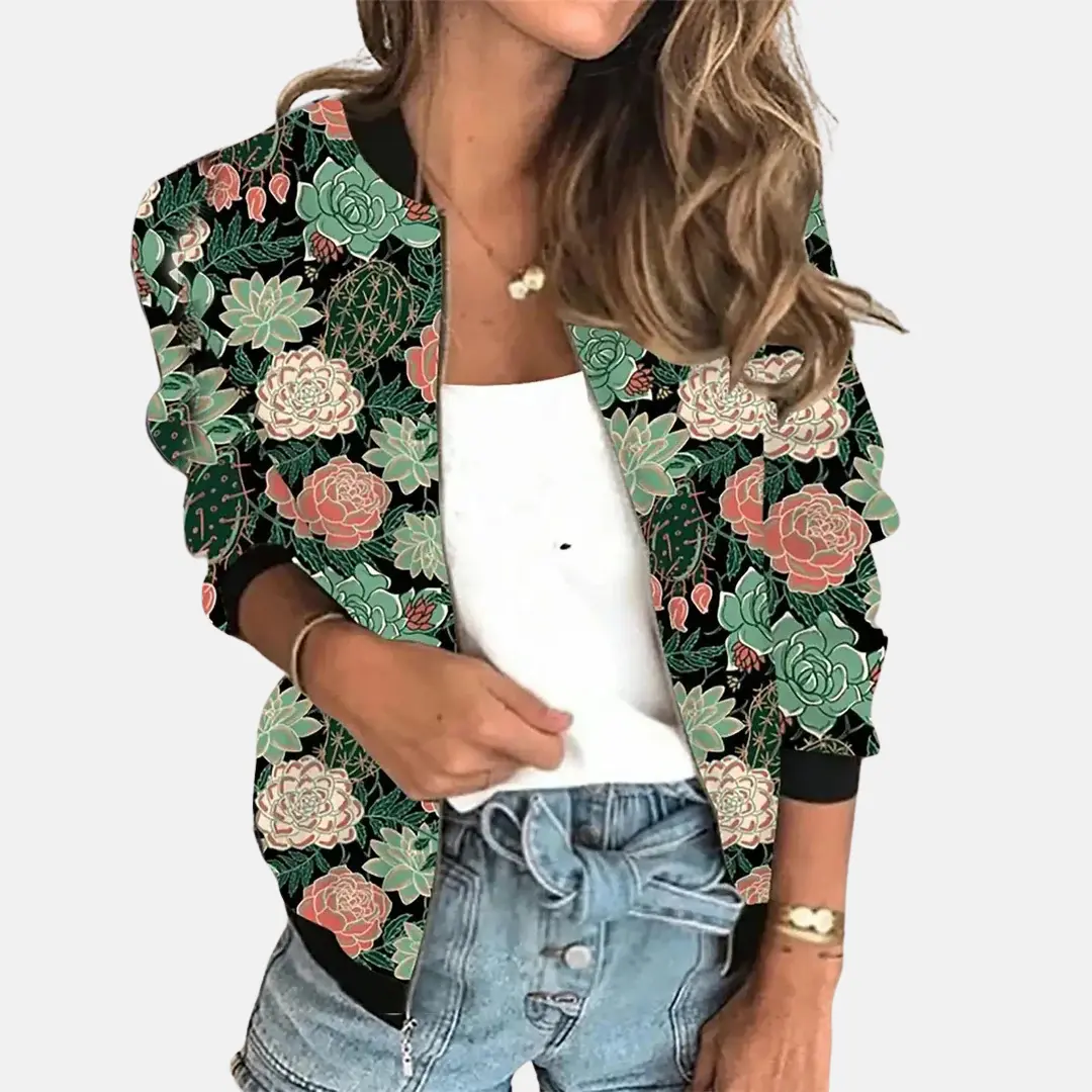 Fanchon - Women's Bomber Jacket with Zip Front - photo 1