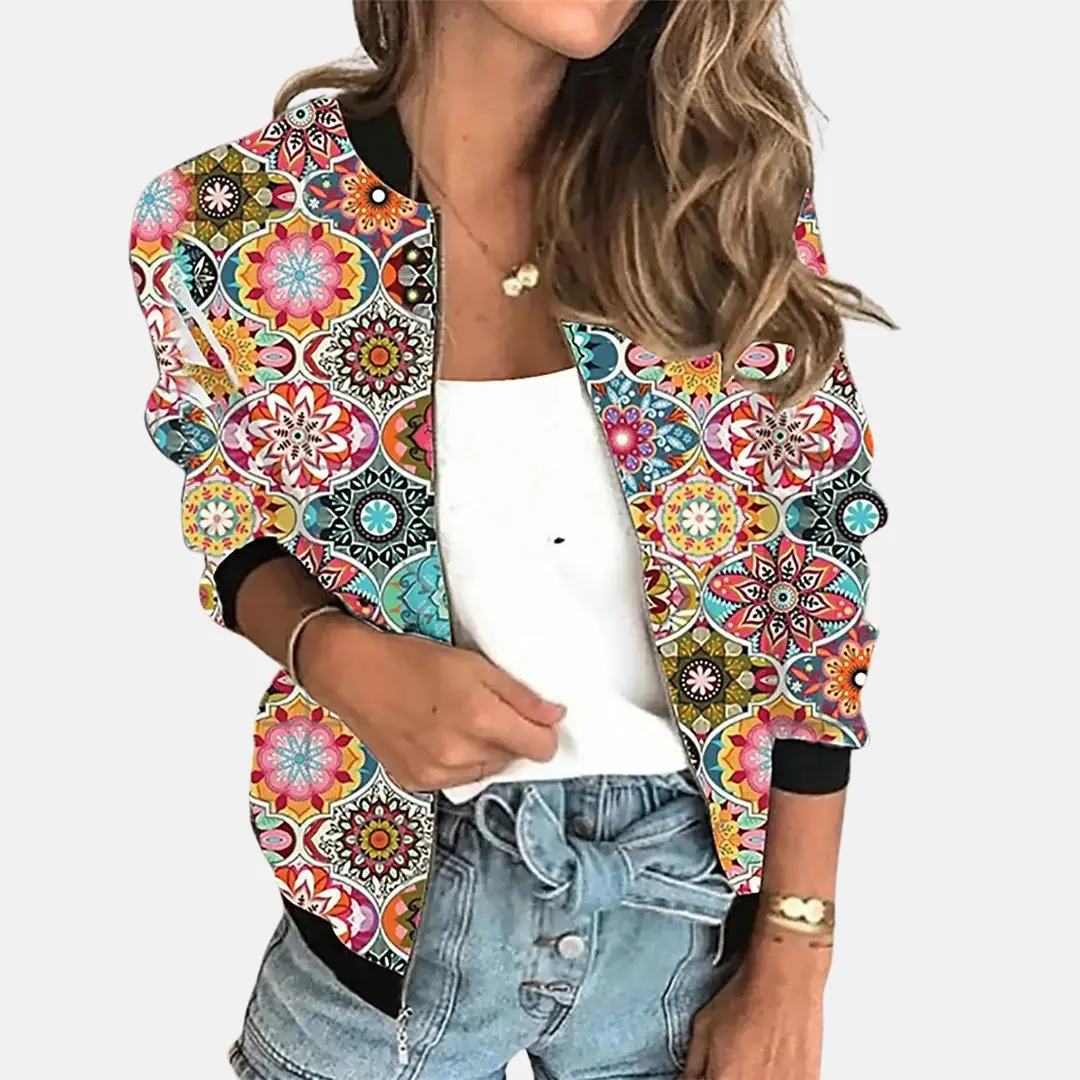 Fanchon - Women's Bomber Jacket with Zip Front - photo 7