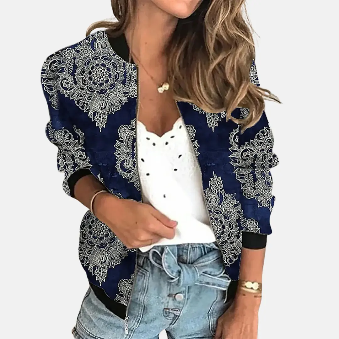 Fanchon - Women's Bomber Jacket with Zip Front - photo 8