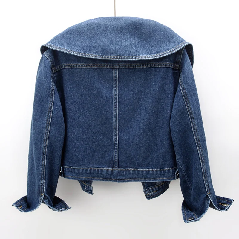 Fenella - Women's Denim Jacket with Collar - photo 2