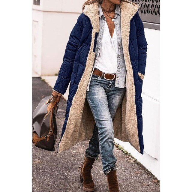 Firenze - Women's Quilted Coat with Hood - photo 2