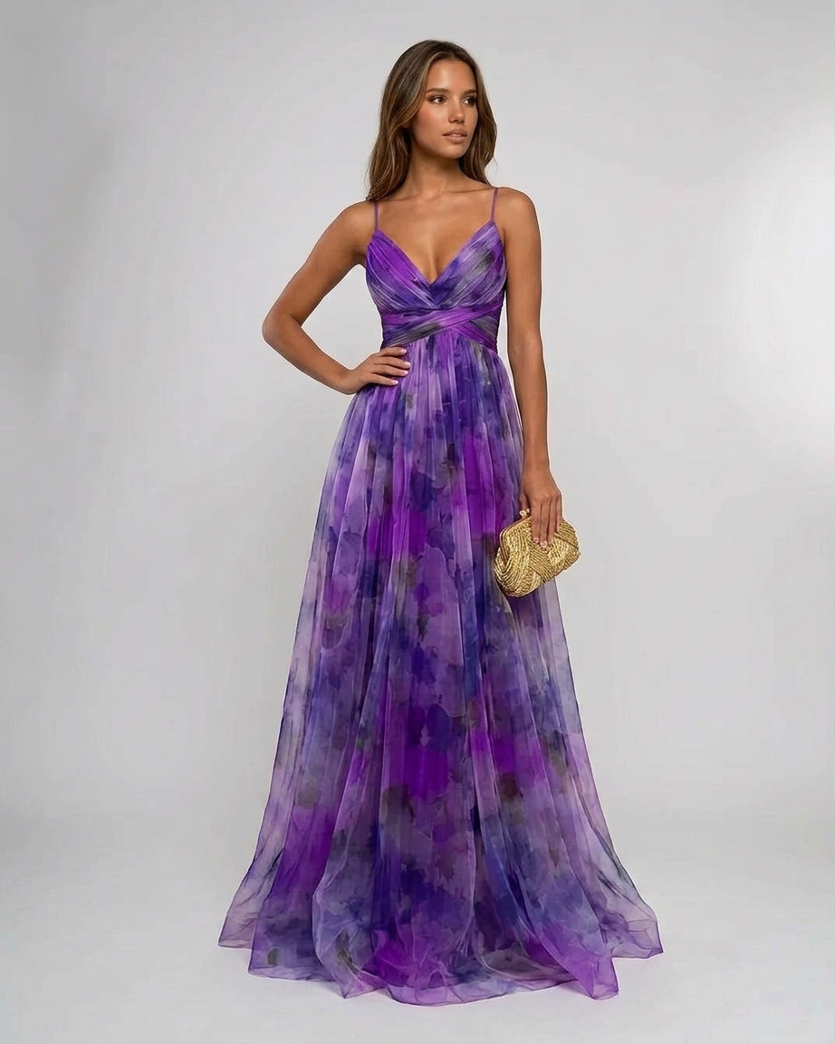 Alison | Rochie maxi de vară florală plisată