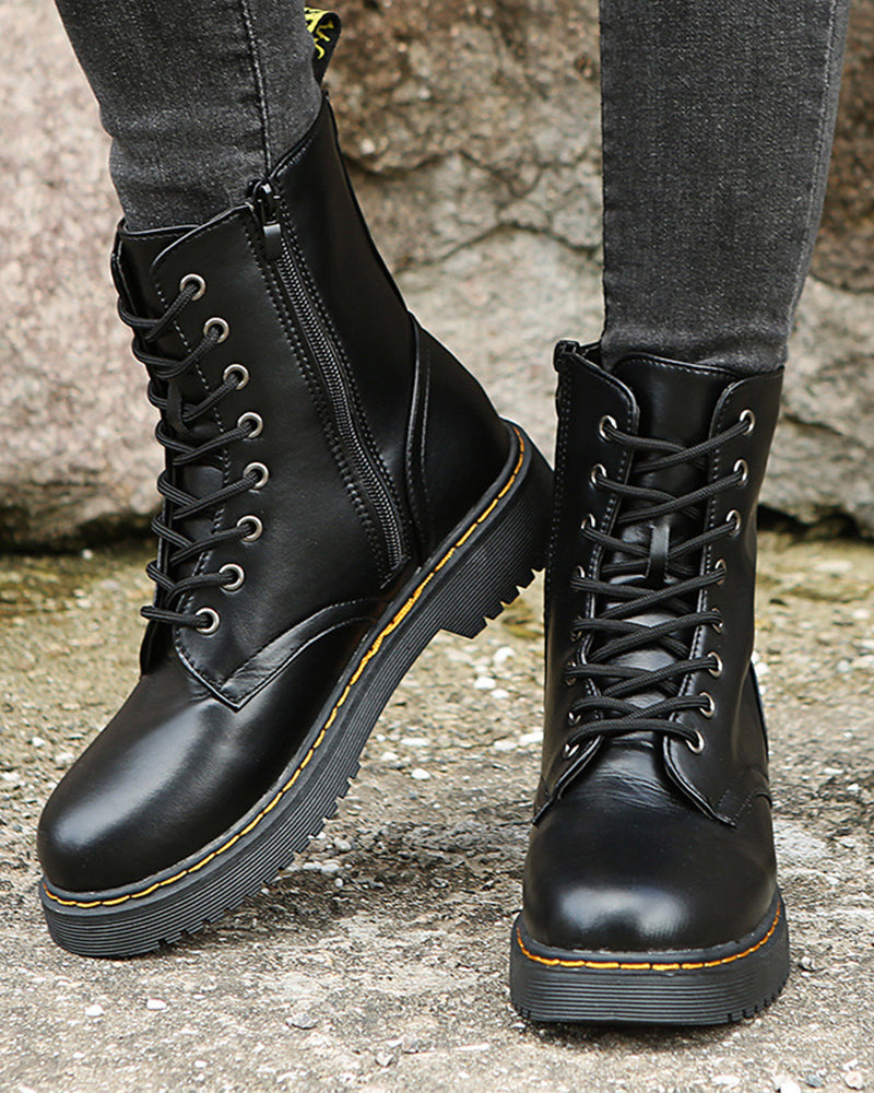 Georgiana - Women's Ankle Boots with Zip Front - photo 2