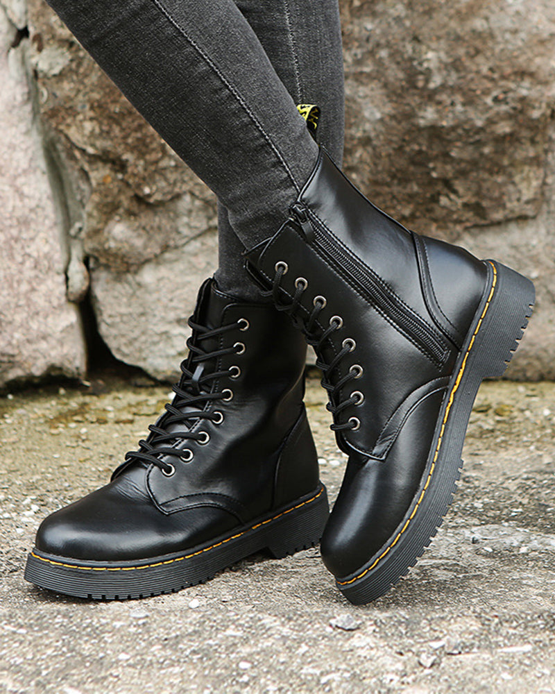Georgiana - Women's Ankle Boots with Zip Front - photo 3
