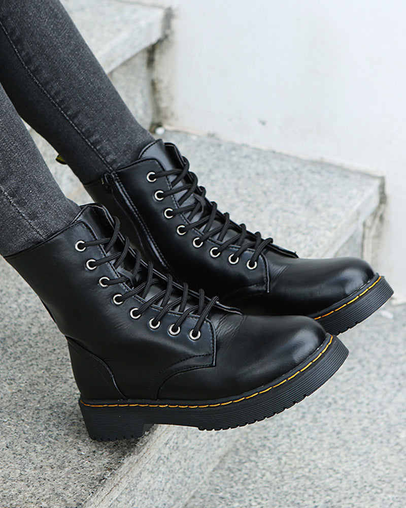 Georgiana - Women's Ankle Boots with Zip Front - photo 4