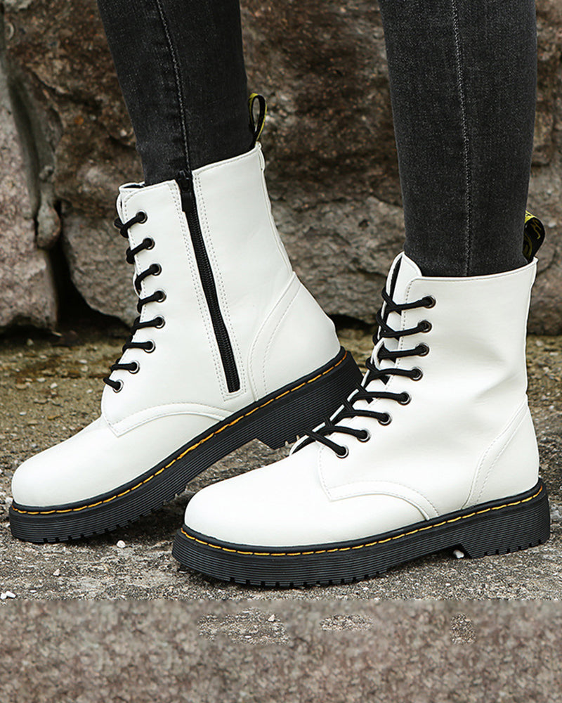 Georgiana - Women's Ankle Boots with Zip Front - photo 6
