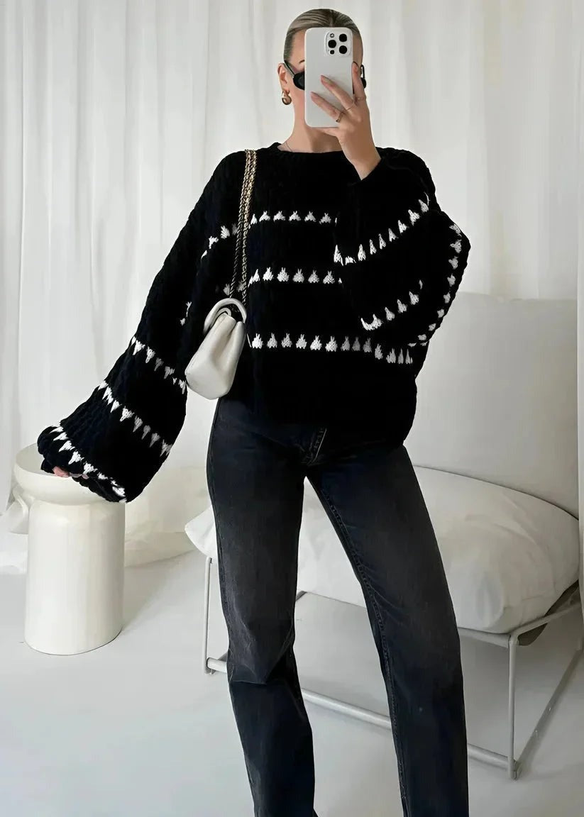 Gertrude - Women's Jumper with a Knitted Finish and a Wrap Front - photo 10