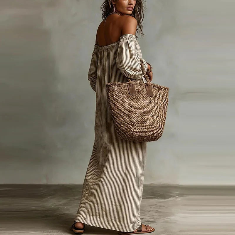 Gilberte - Women's Maxi Dress with Boho Print - photo 11