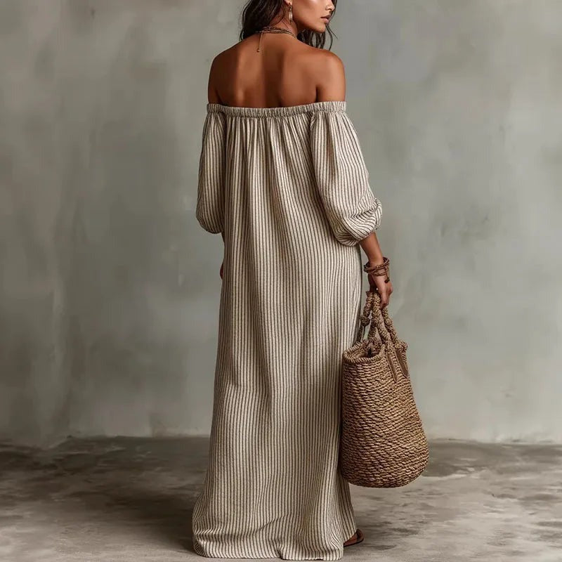 Gilberte - Women's Maxi Dress with Boho Print - photo 6