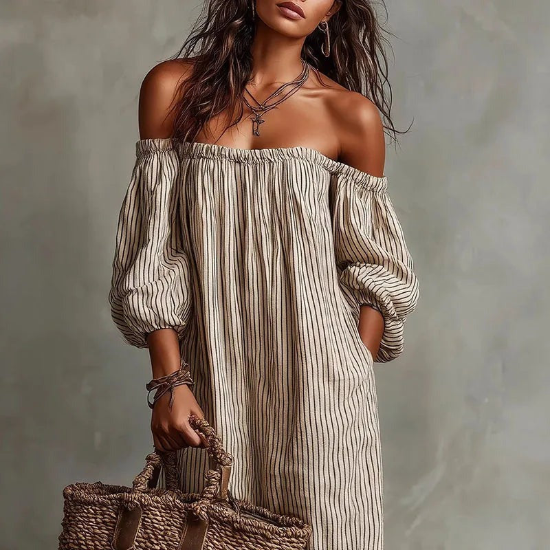 Gilberte - Women's Maxi Dress with Boho Print - photo 7