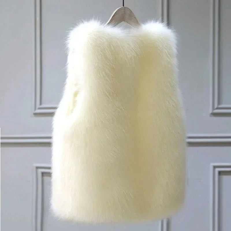 Heidi - Women's Sleeveless Faux Fur Vest - photo 4