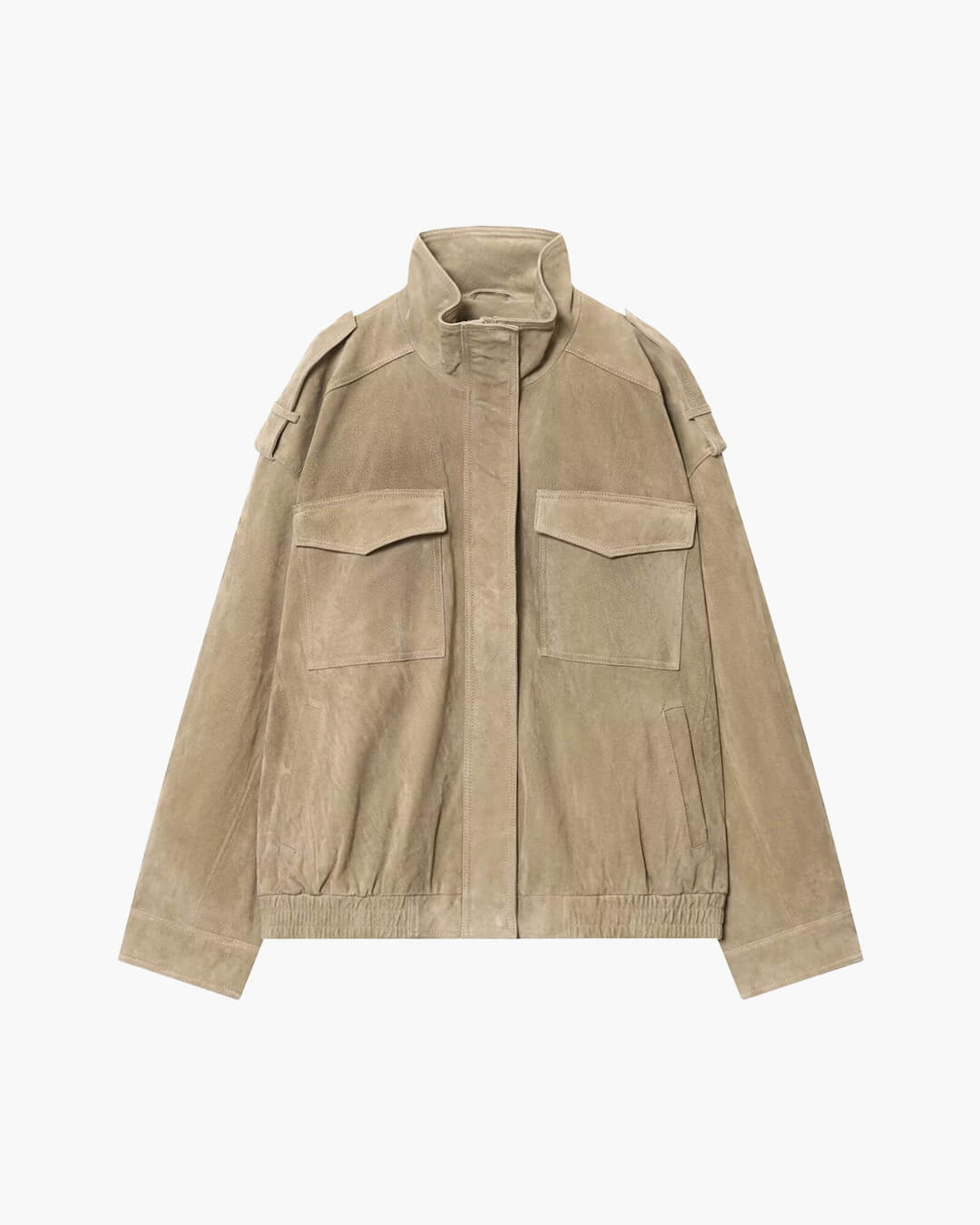Gillian - Women's Wrap Jacket with Side Pockets and Collar
