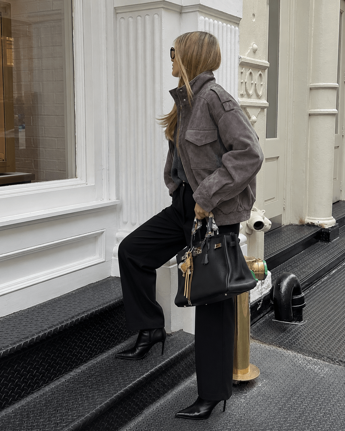 Gillian - Women's Wrap Jacket with Side Pockets and Collar