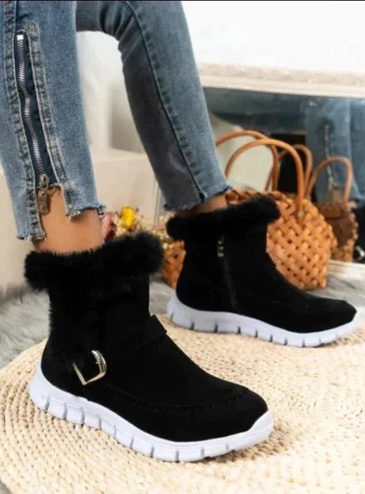 Godiva - Women's Ankle Boots with Slip-On Design and Buckle Strap - photo 4