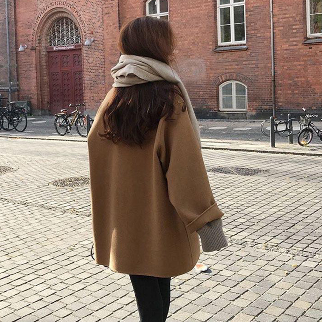 Gwen - Women's Short Wool-Look Jacket - photo 4
