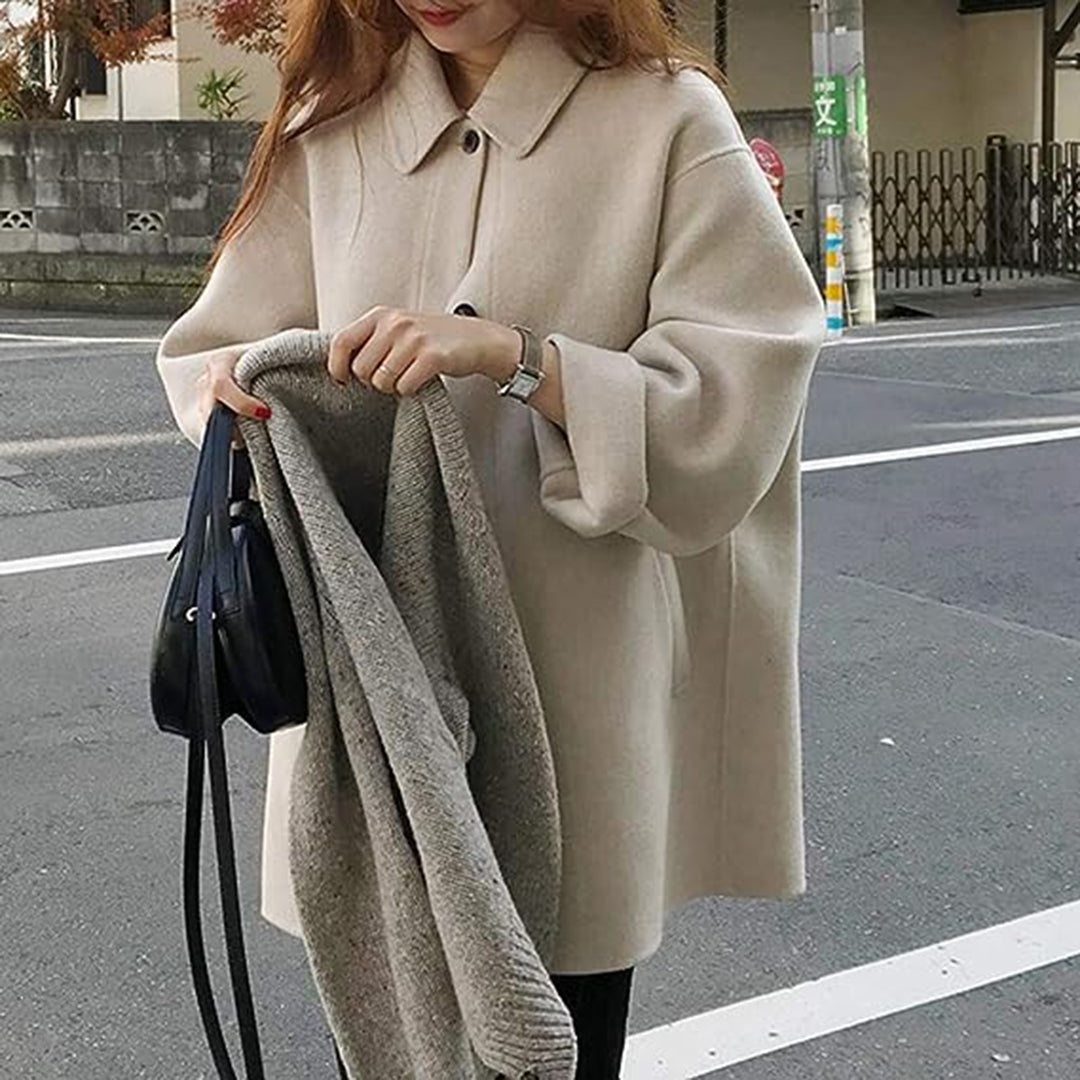 Gwen - Women's Short Wool-Look Jacket - photo 6