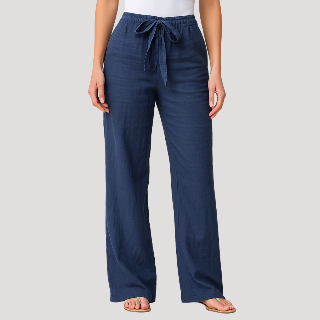 Gwendolen - Women's Relaxed Trousers with Elasticated Waist - photo 1