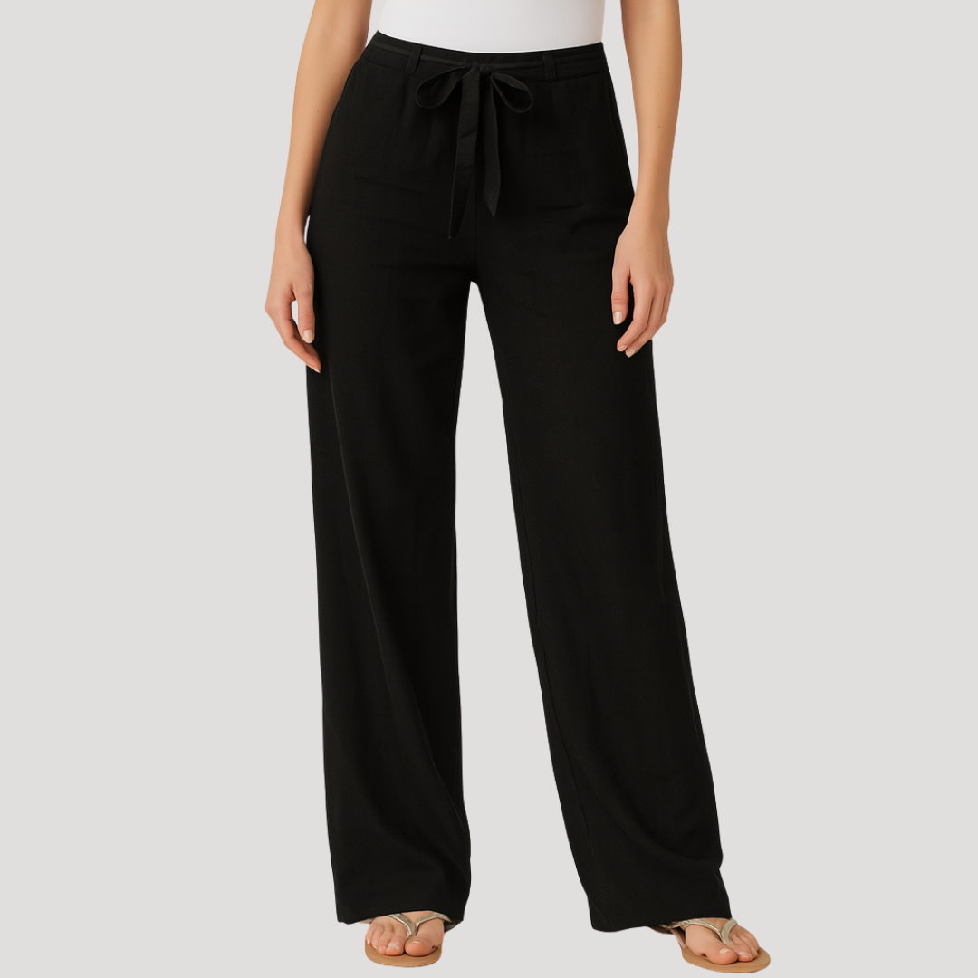 Gwendolen - Women's Relaxed Trousers with Elasticated Waist - photo 4