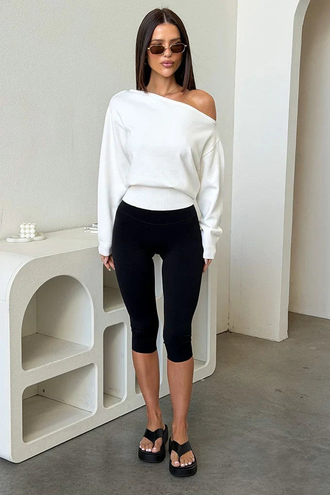 Women's Cropped Knitted Jumper