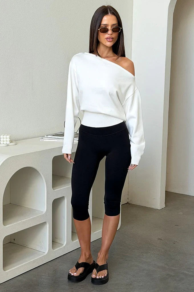 Women's Cropped Knitted Jumper