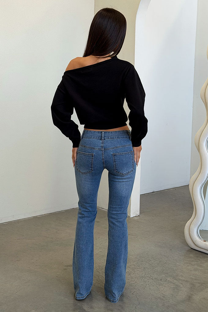 Women's Cropped Knitted Jumper