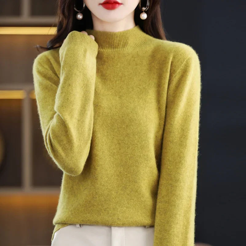 Hazel - Women's Soft Knit High Neck Jumper - photo 4