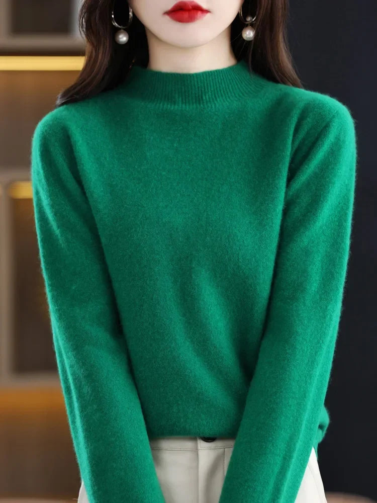 Hazel - Women's Soft Knit High Neck Jumper - photo 8