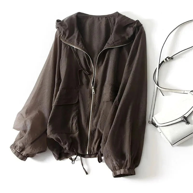 Henrietta - Women's Jacket with Zip Front and Hood - photo 2