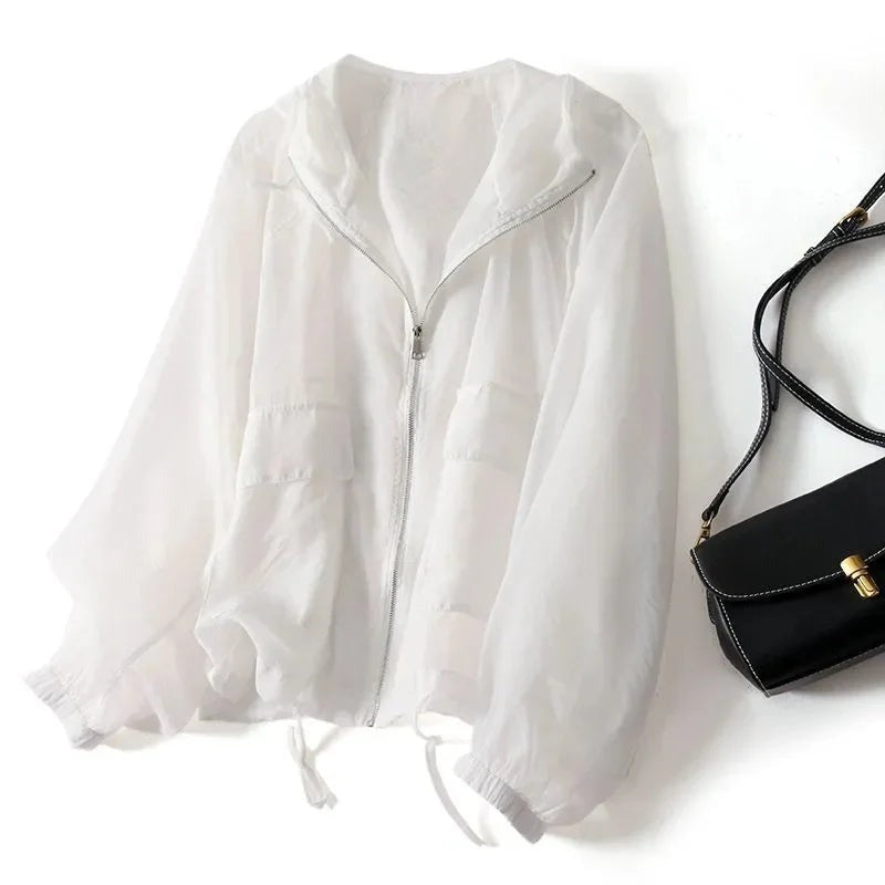 Henrietta - Women's Jacket with Zip Front and Hood - photo 3