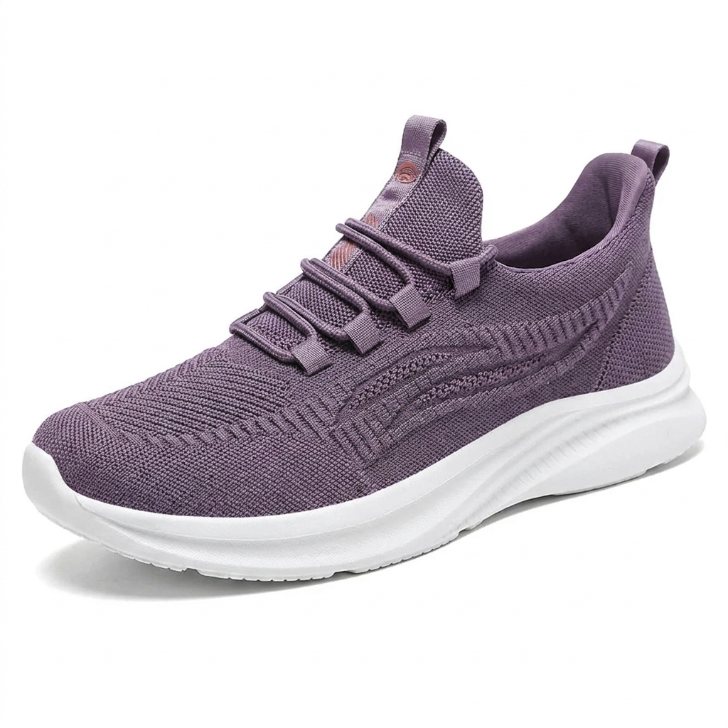 Hands-Free Cozy Knit Walking Shoes — Stretch Comfort for Bunions, Swollen Feet & Sensitive Soles. No Bending. No Slipping.