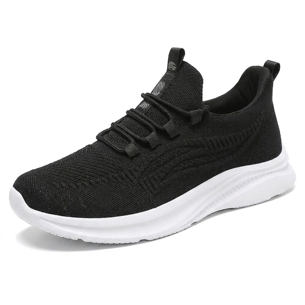 Hands-Free Cozy Knit Walking Shoes — Stretch Comfort for Bunions, Swollen Feet & Sensitive Soles. No Bending. No Slipping.