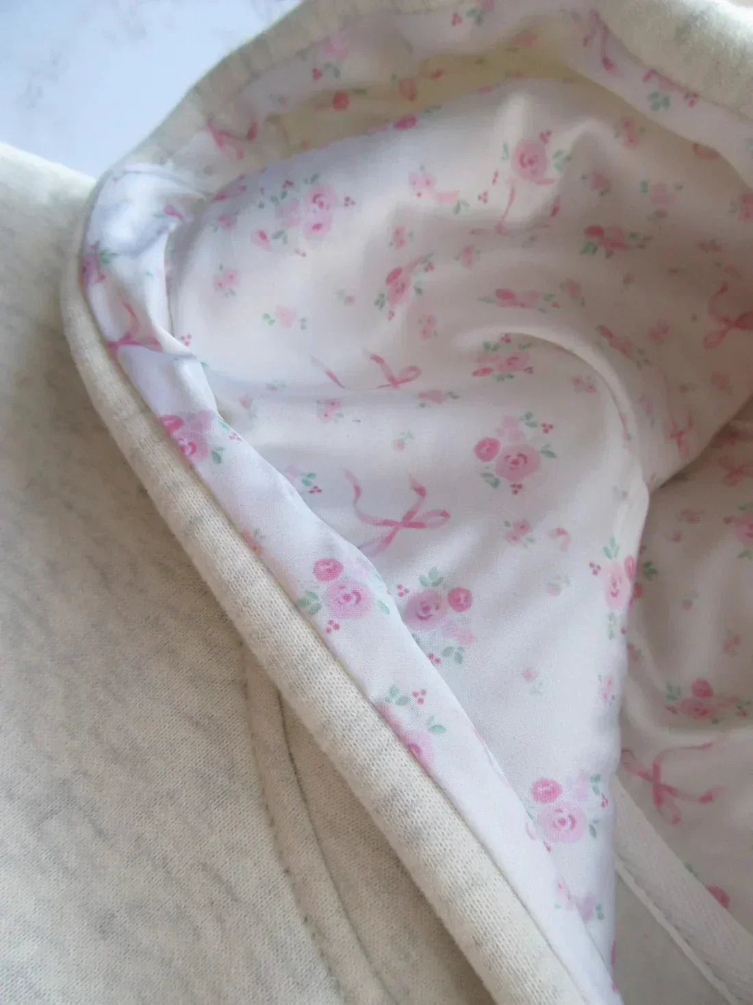 Women's Hoodie with Elegant Bow Detail - photo 3