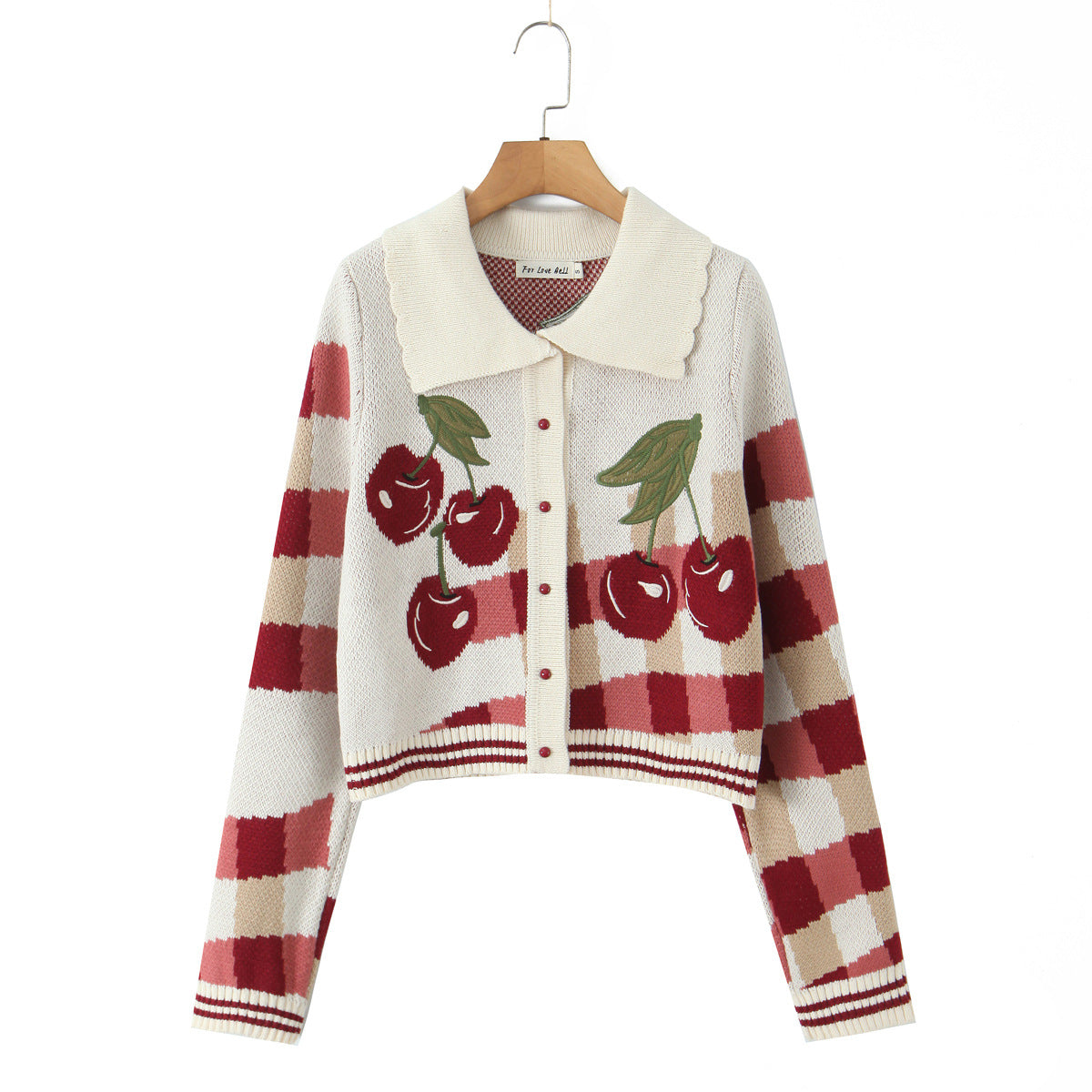 Hortense - Women's Knitted Cardigan with Floral Print - photo 6