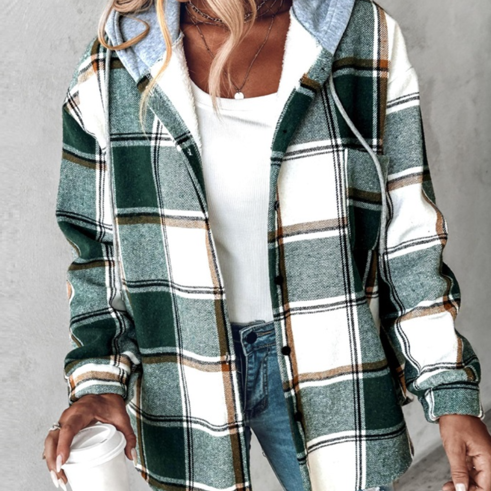 Ilaria - Women's Relaxed Jacket with Hood - photo 1