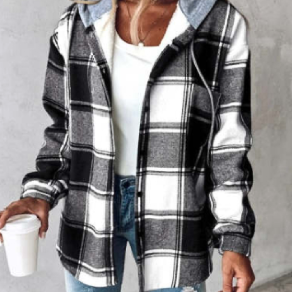 Ilaria - Women's Relaxed Jacket with Hood - photo 3