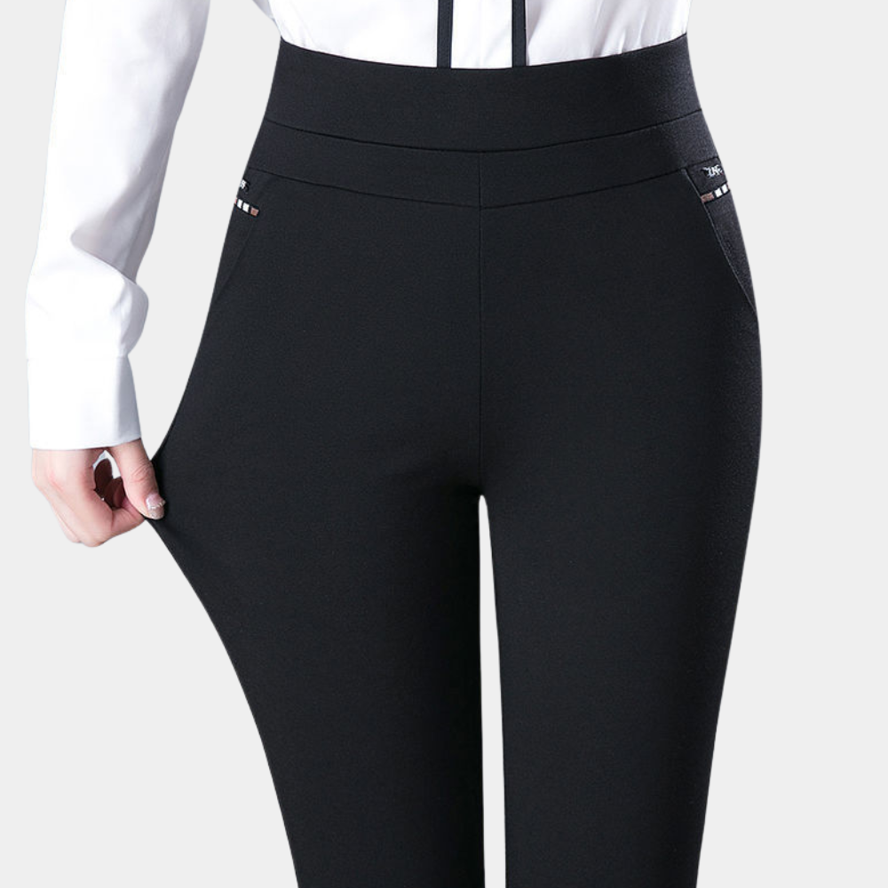 Vesta - Women's Fitted Leggings with High Waist and Side Pockets - photo 1