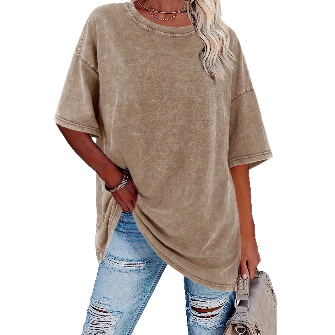 Women's Vintage T Shirt with Oversized Fit and Soft Fabric