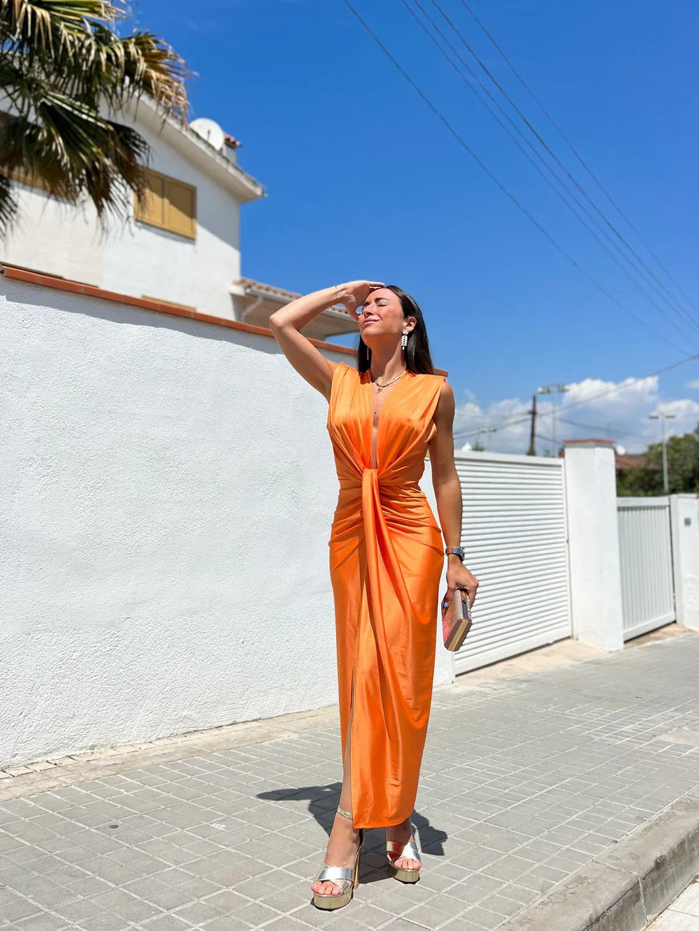 Paloma - Women's Pleated Maxi Dress - photo 4