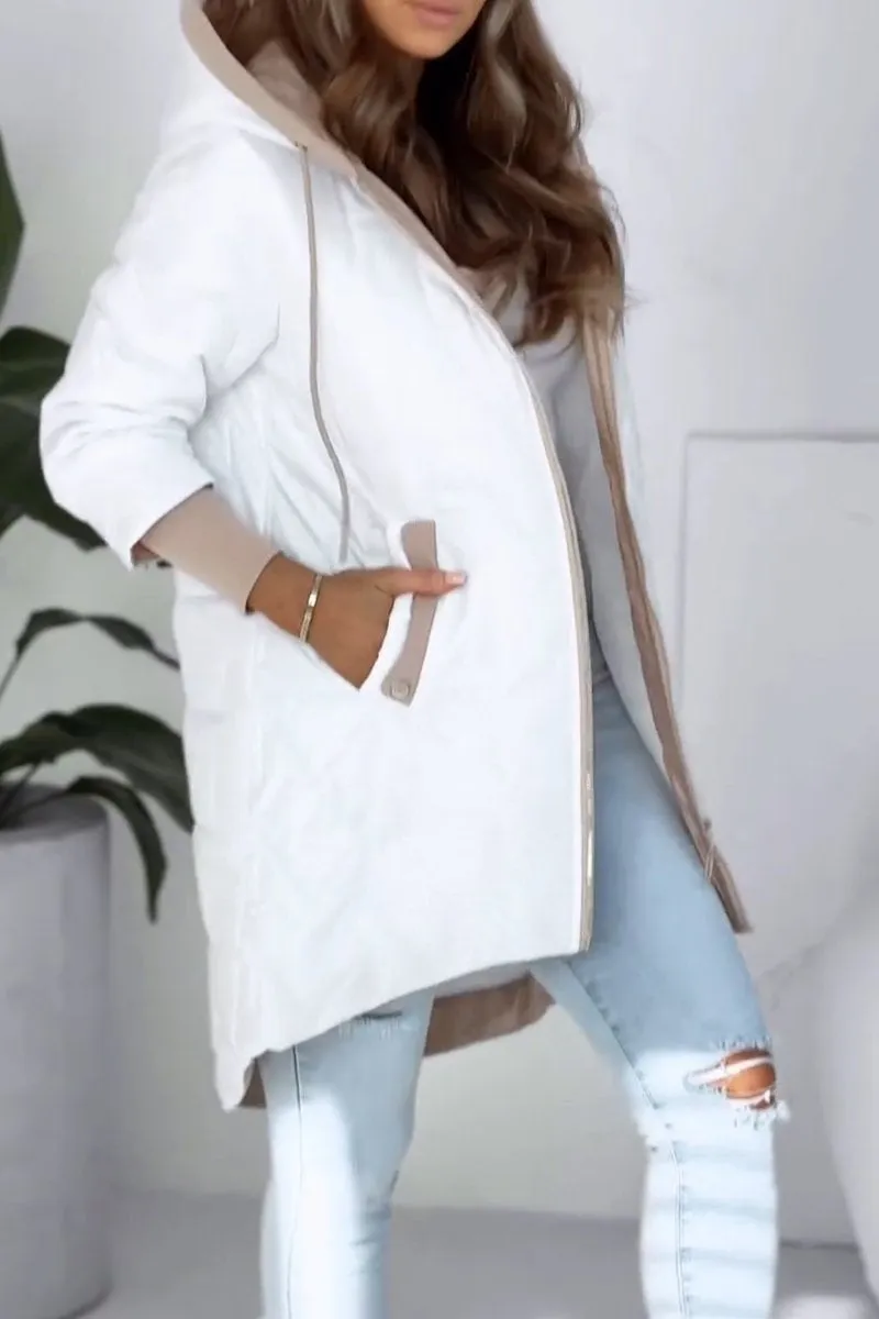 Inigo-Rose - Women's Coat with Zip Front and Hood - photo 1