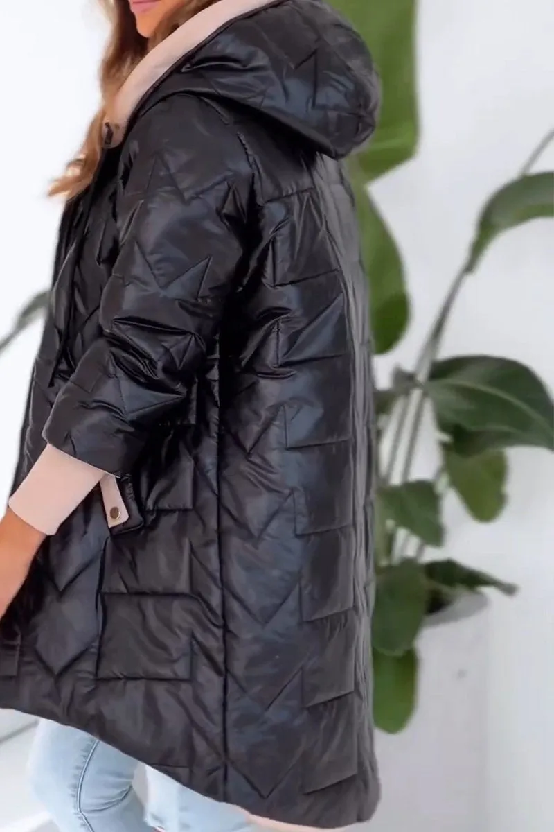 Inigo-Rose - Women's Coat with Zip Front and Hood - photo 12