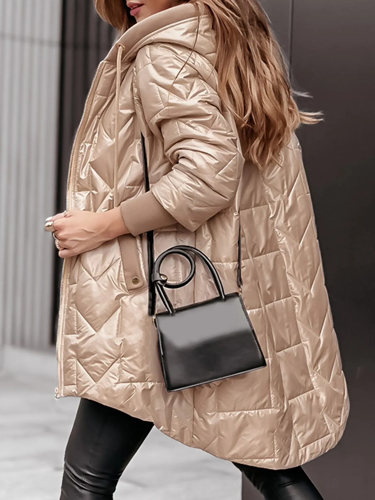 Inigo-Rose - Women's Coat with Zip Front and Hood - photo 4
