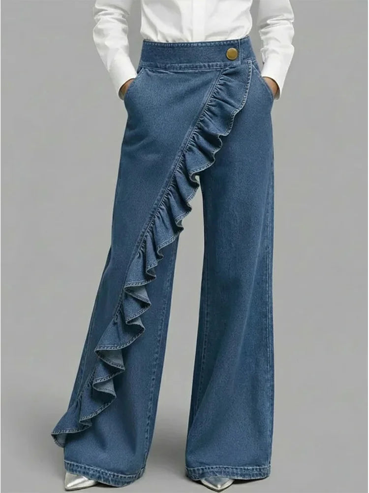 Iona - Women's Vintage Wide Leg Jeans - photo 1