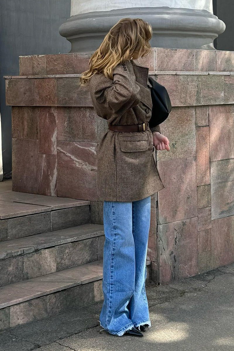 Jamie - Women's Relaxed Coat with Button Front and Collar - photo 10