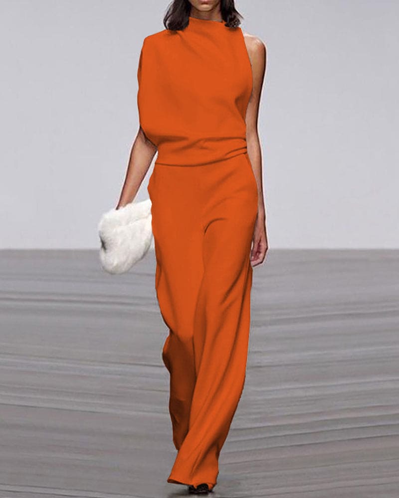 Janella - Women's Sleeveless Wide Leg Jumpsuit - photo 8