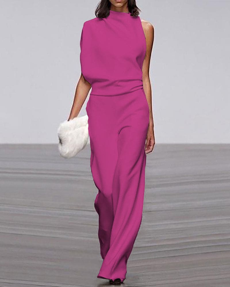Janella - Women's Sleeveless Wide Leg Jumpsuit - photo 9
