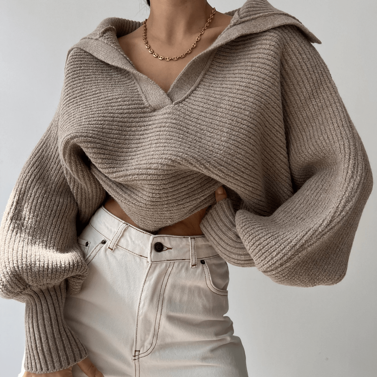 Jemima - Women's Relaxed Jumper with a Knitted Finish - photo 1